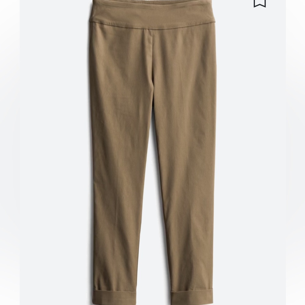 Tribal Cuffed Cropped Khaki Pant Size 16